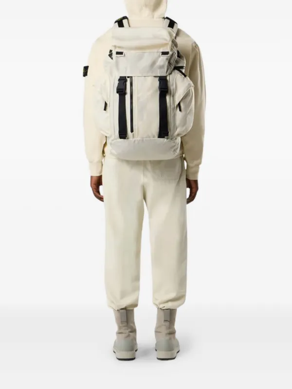Stone Island Buckle Zip Backpack | Neutrals | FARFETCH