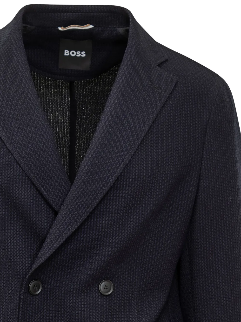 Hugo Boss Boss Boss Blue Double-breasted Jacket In Blue