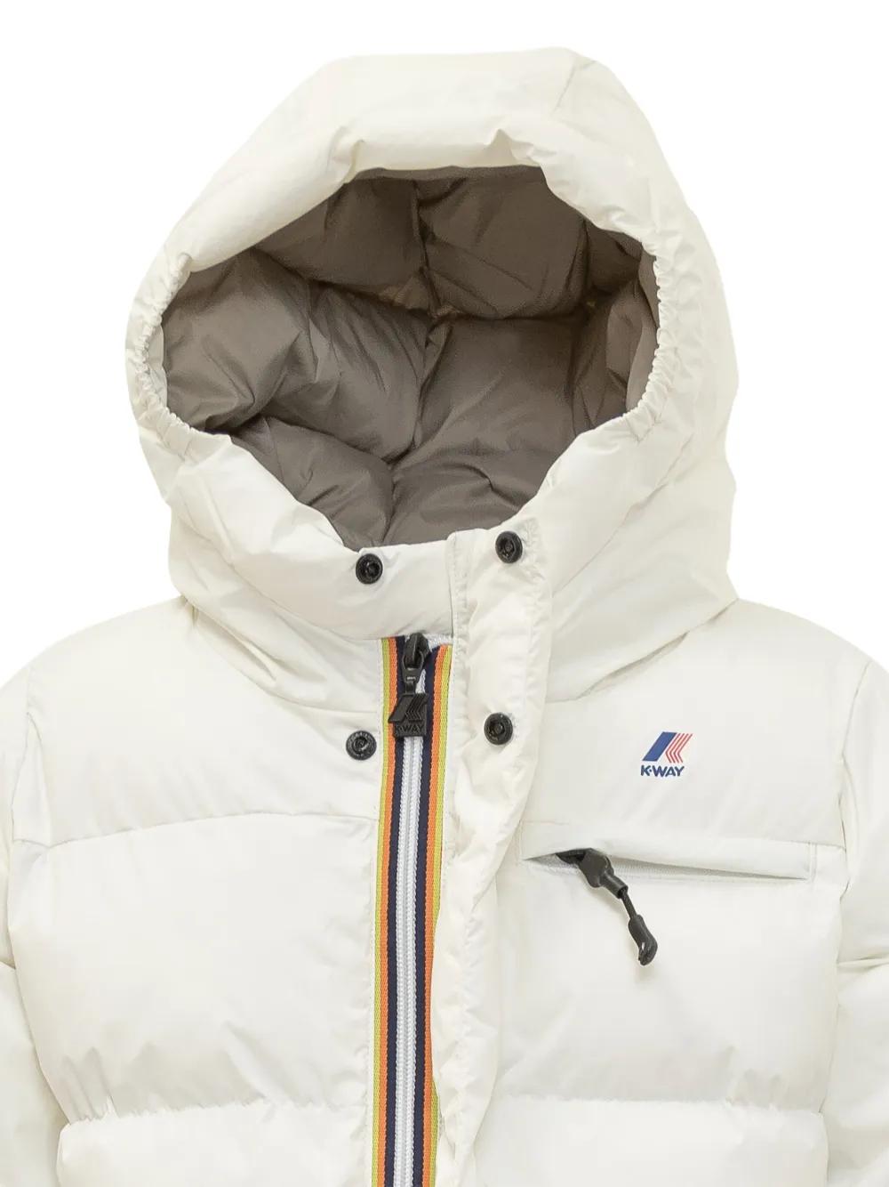 K-way P.le Vrai 4.0 Aurele Hooded Jacket In White