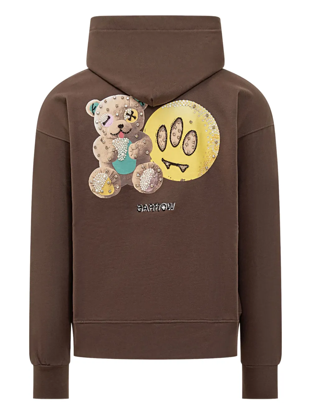 Barrow Graphic Hoodie In Brown