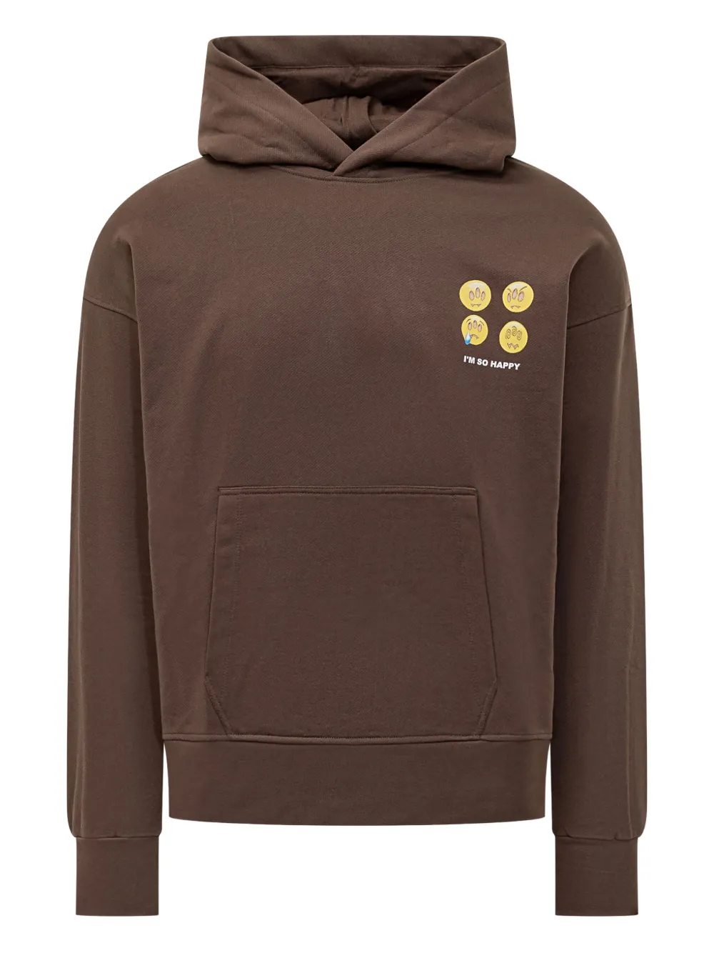 Barrow Graphic Hoodie In Brown