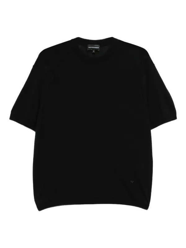 Emporio Armani short-sleeve T-shirt | Black | FARFETCH RO