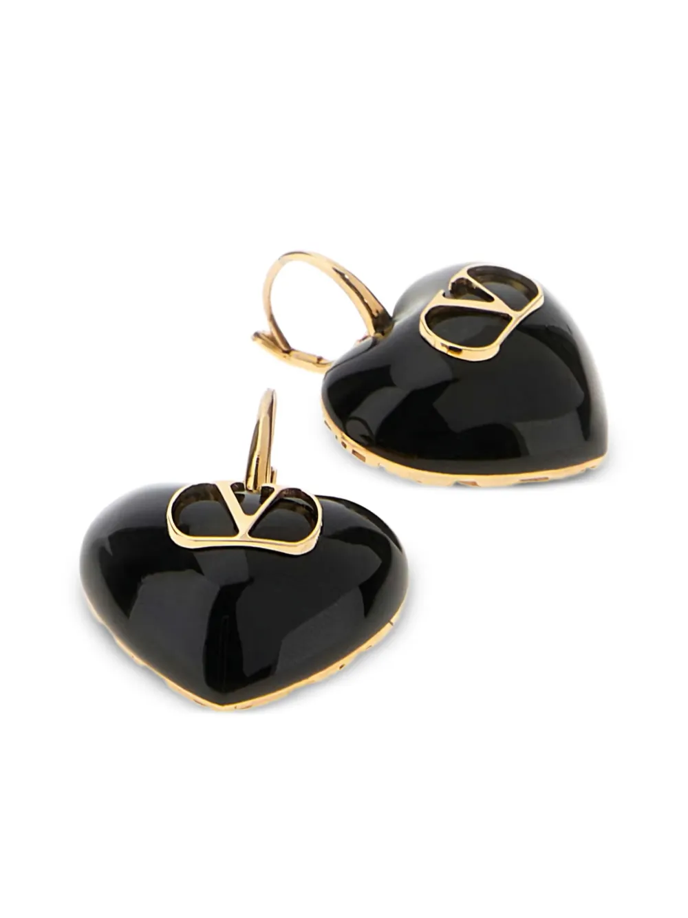 Valentino Garavani Coeur Royal hartvormige oorbellen - Goud