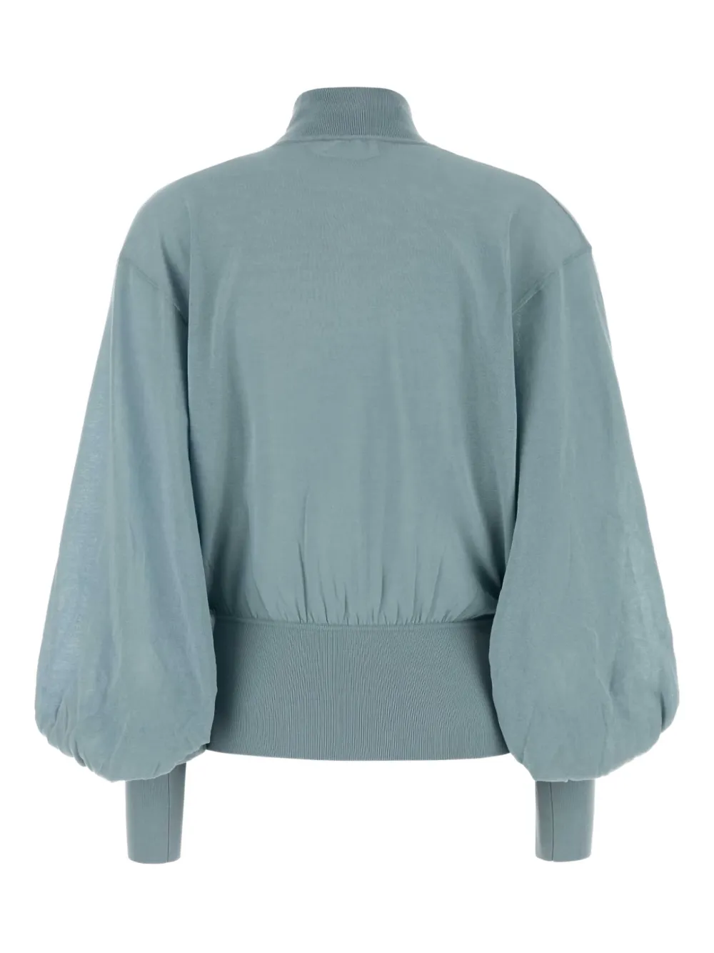 Zimmermann Light Blue Cotton Blend Hypnotic Sweater In Brown