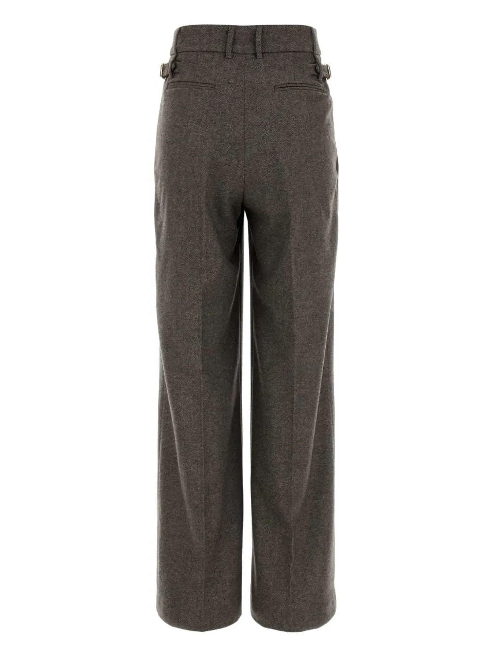 PT Torino Broek met knoopdetail - Bruin