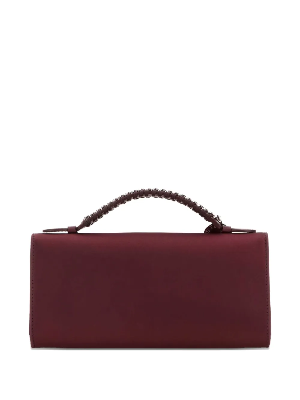 Stella McCartney Falabella satijnen shopper met gevlochten handgreep - Rood