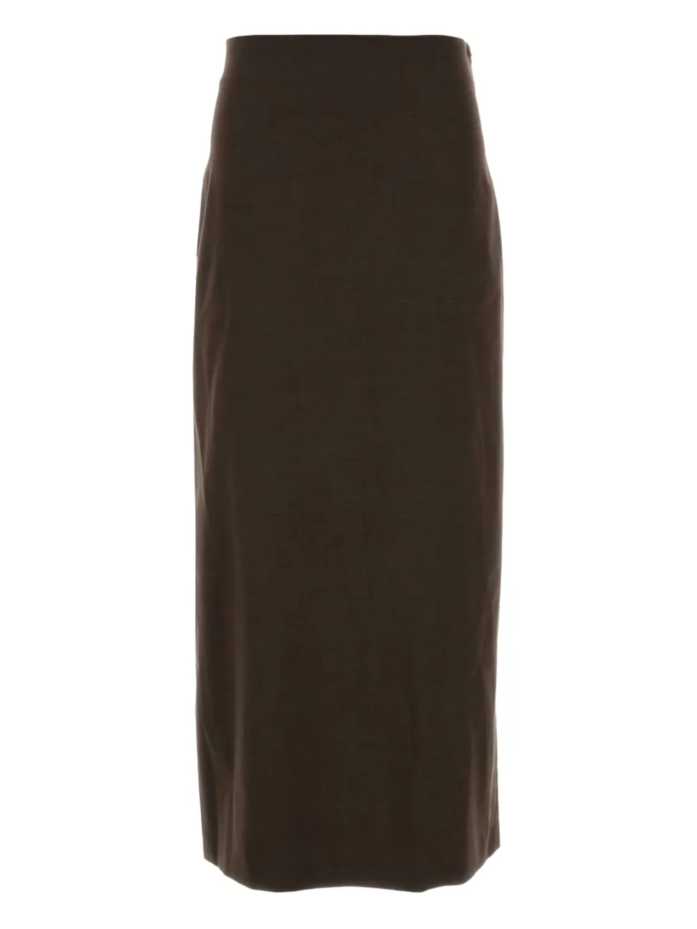 LouLou de Saison Samos stretch wool midi skirt - Marrone