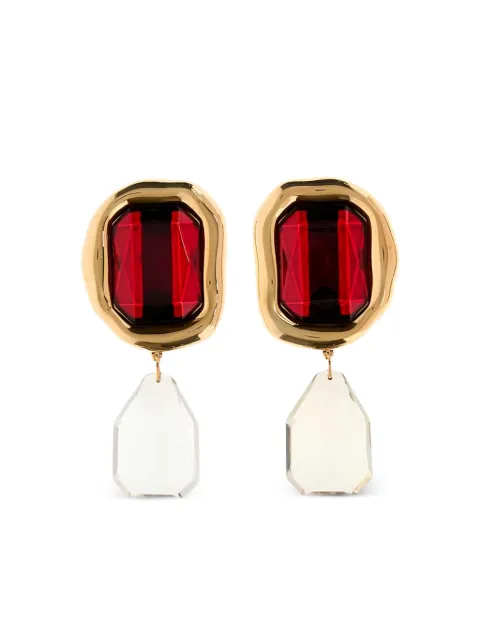 Givenchy boucles d'oreilles Sculptural Crystal