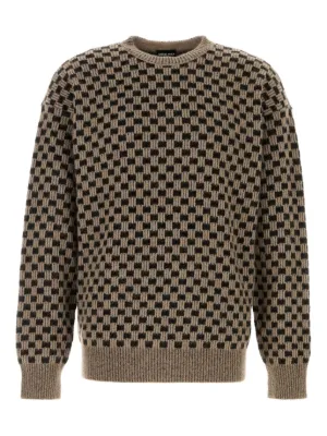 Giorgio Armani クルーネック セーター | ブラウン | FARFETCH JP
