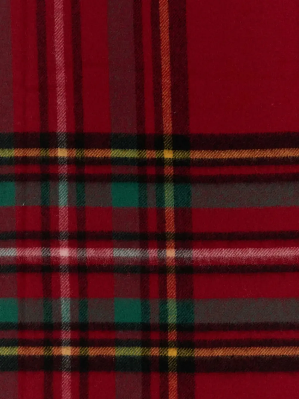 Tekla Embroidered Wool Blanket In Red
