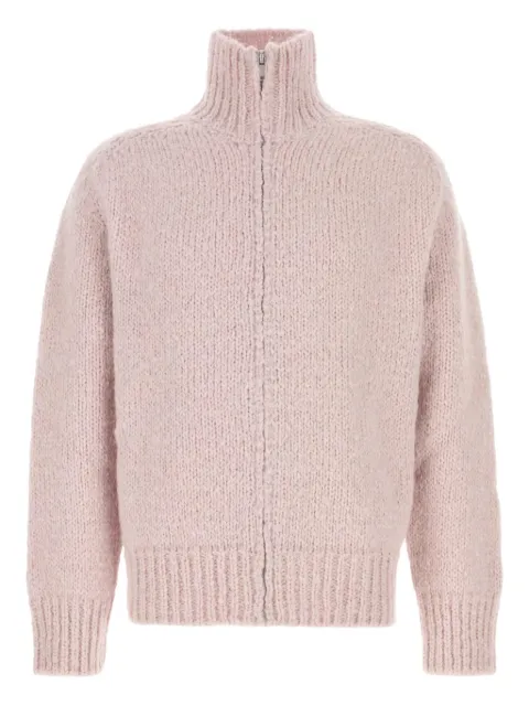 Jil Sander zip mohair-blend cardigan