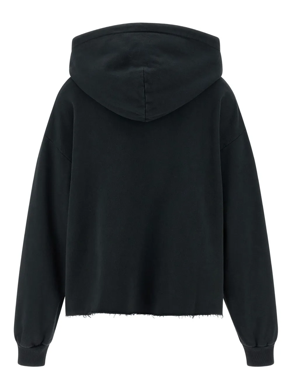 MM6 Maison Margiela Hoodie met franje - Zwart
