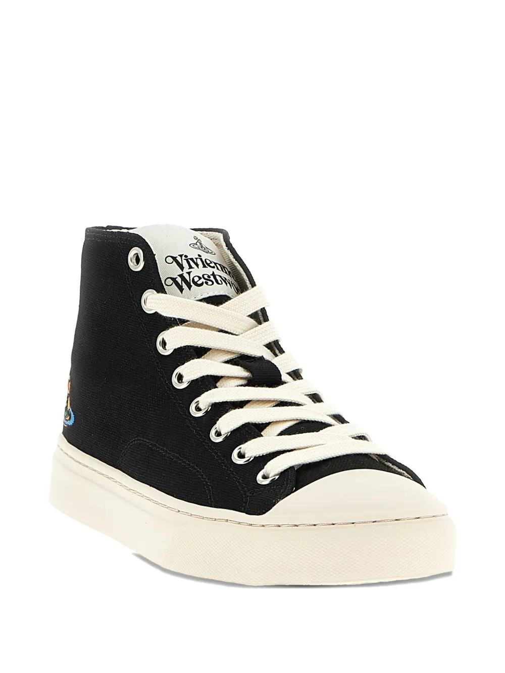 Vivienne Westwood high-top orb-detail sneakers Zwart