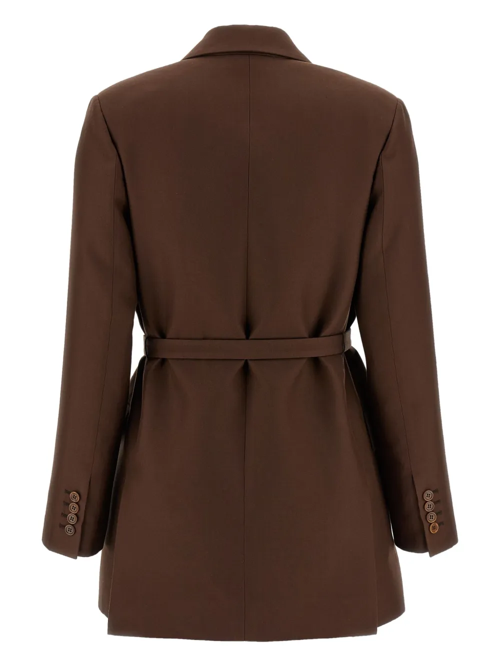 Brioni Prisca Double-breasted Blazer In Brown