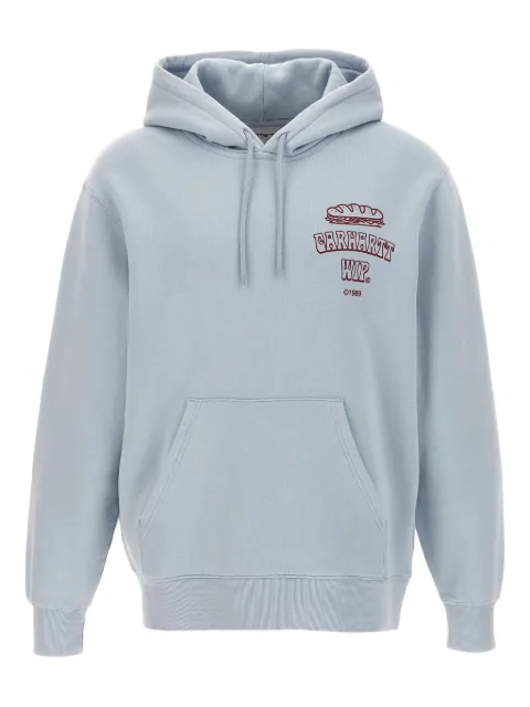 Carhartt WIP logo-lettering long-sleeve hoodie 