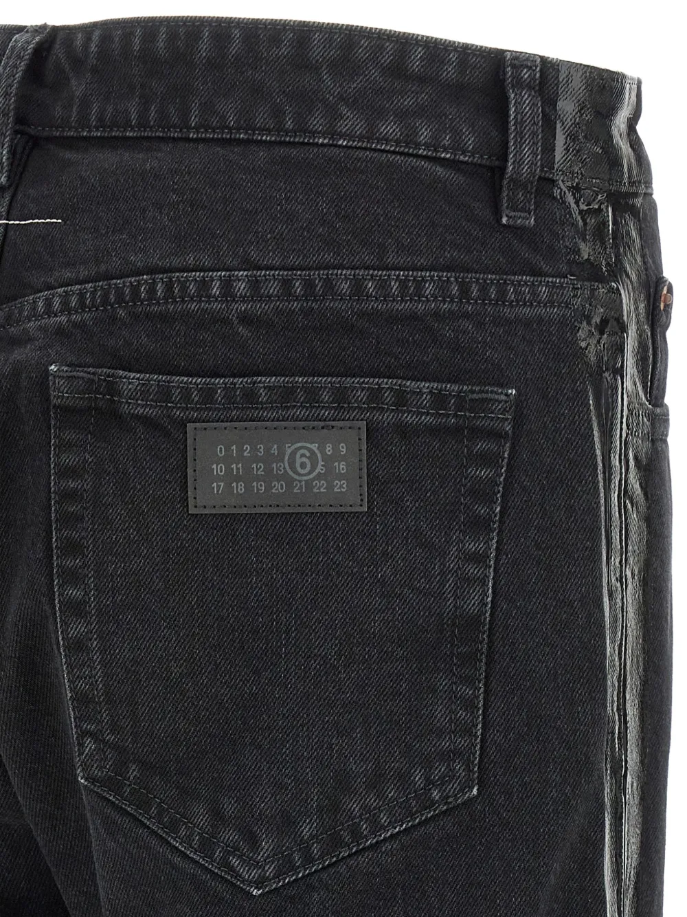 MM6 Maison Margiela Jeans met vijf zakken Zwart