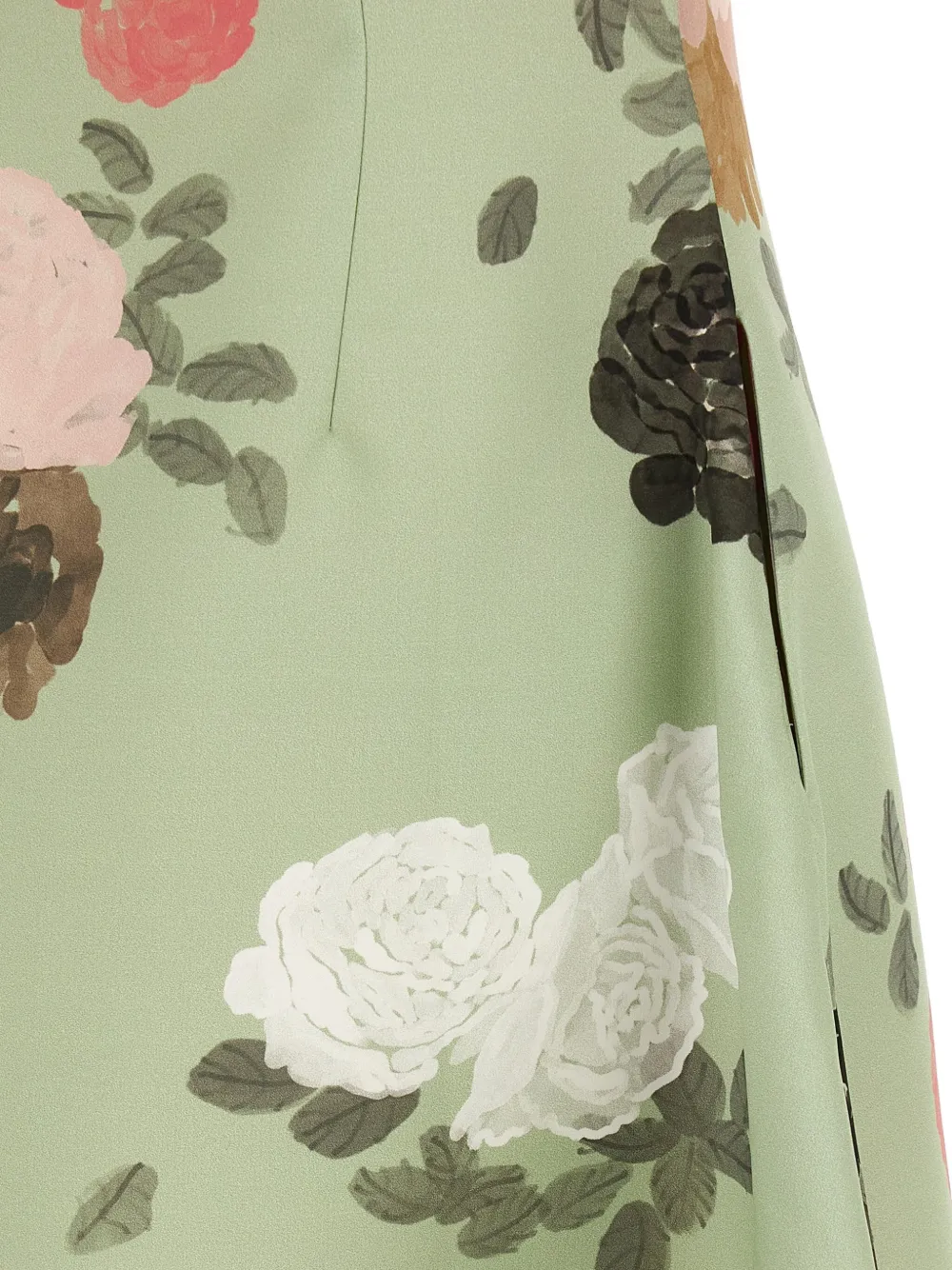 Bernadette Nicole Flower-print Maxi Dress In Green