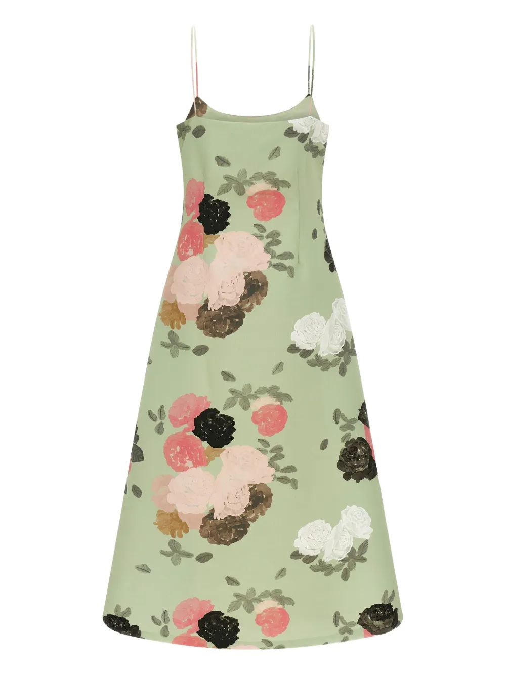 Bernadette Nicole Flower-print Maxi Dress In Green