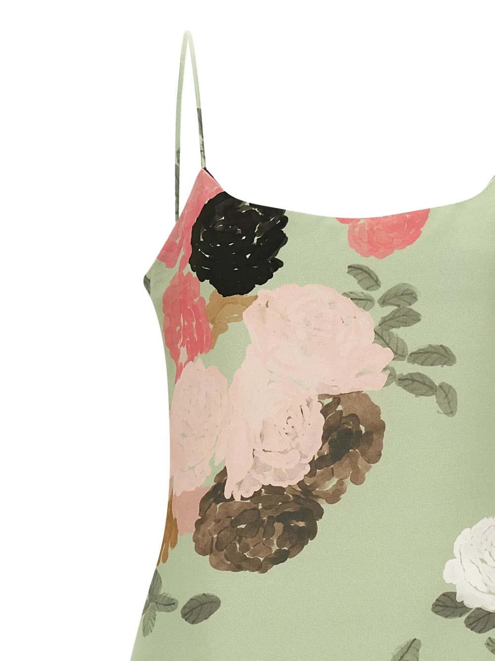 Bernadette Nicole Flower-print Maxi Dress In Green