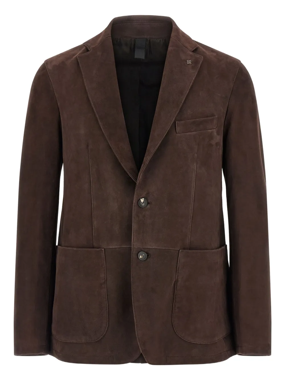 Tagliatore blazer de gamuza con botones | marrón | Image 1