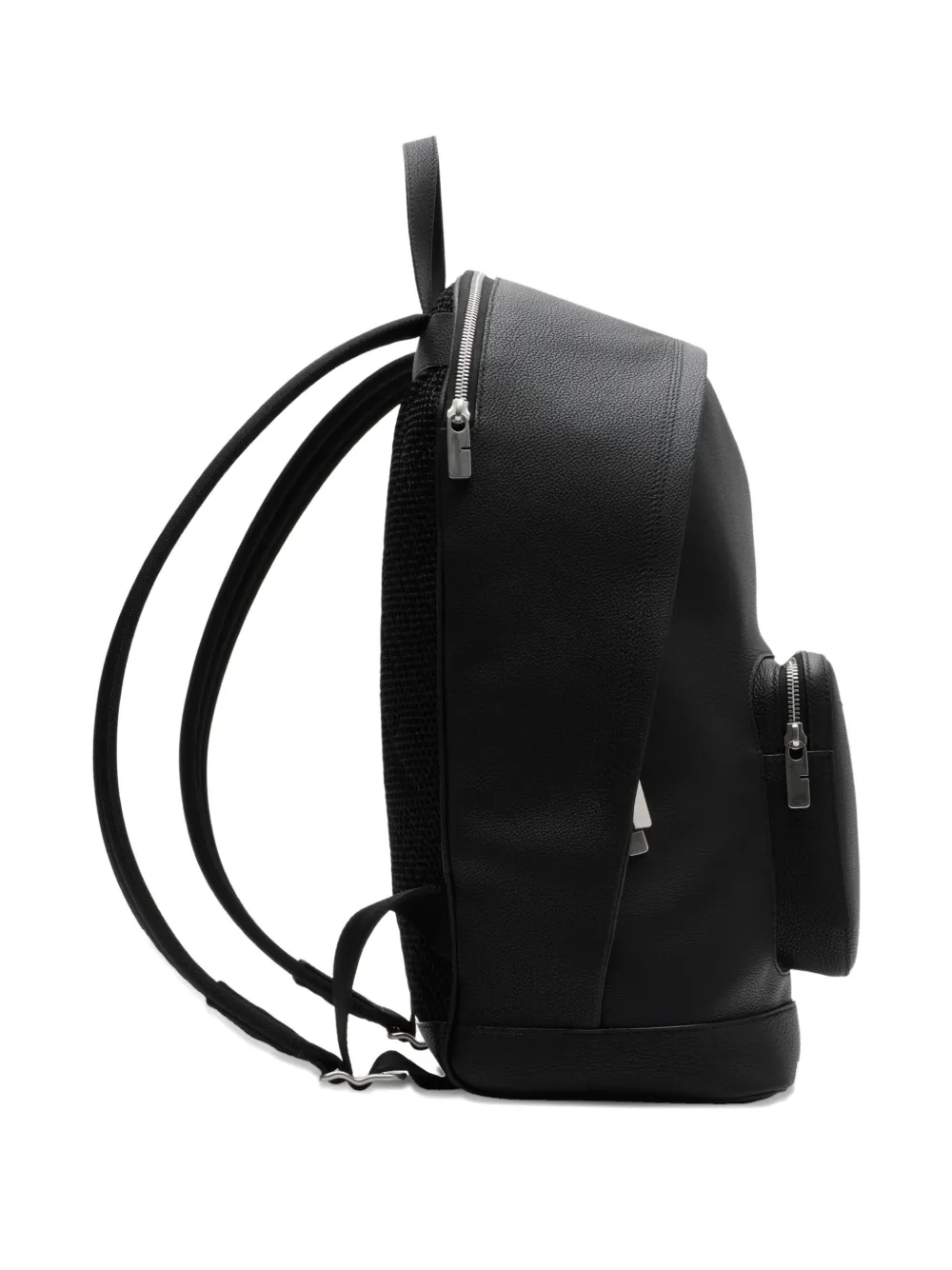  Burberry Logo-plaque Leather Backpack - Black 