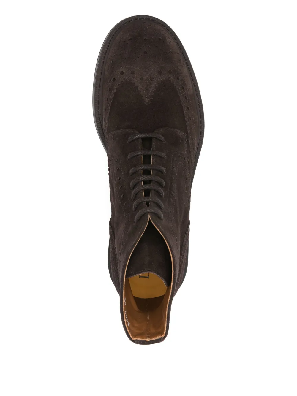 Doucal's Brogue enkellaarzen met veters Bruin