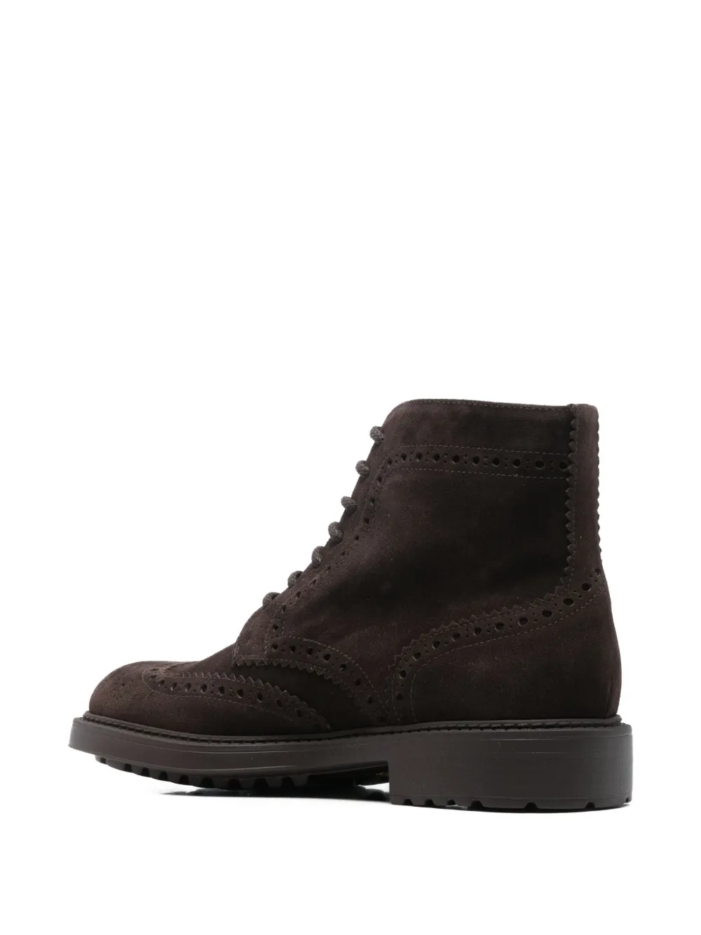 Doucal's Brogue enkellaarzen met veters Bruin