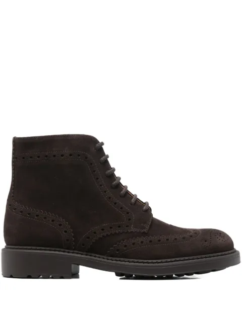 Doucal's brogue-style lace-up ankle boots
