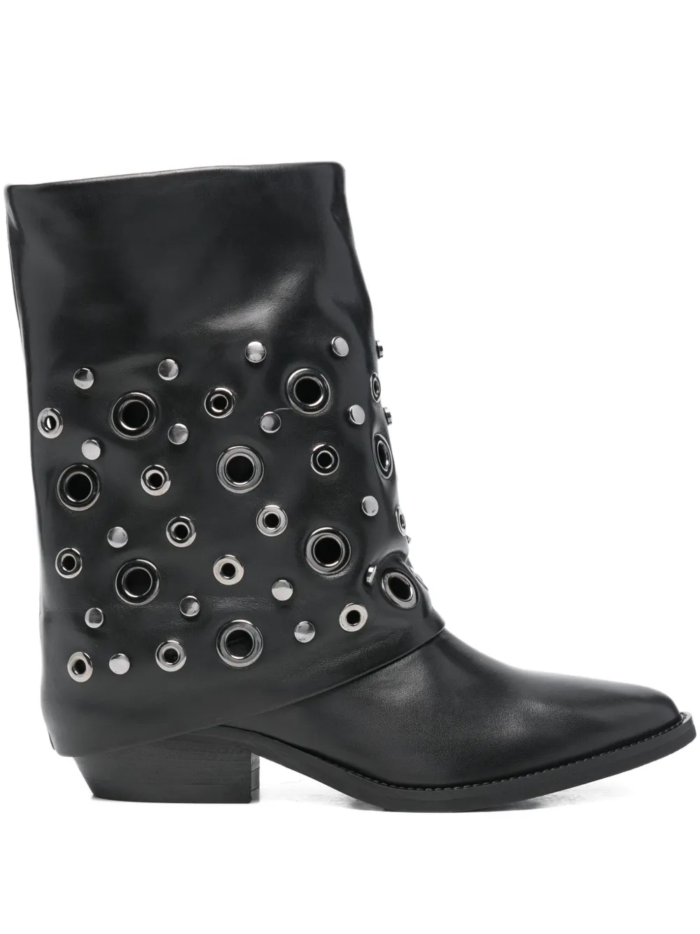 Julie Dee 40mm eyelet pointed-toe boots | Black | Image 1