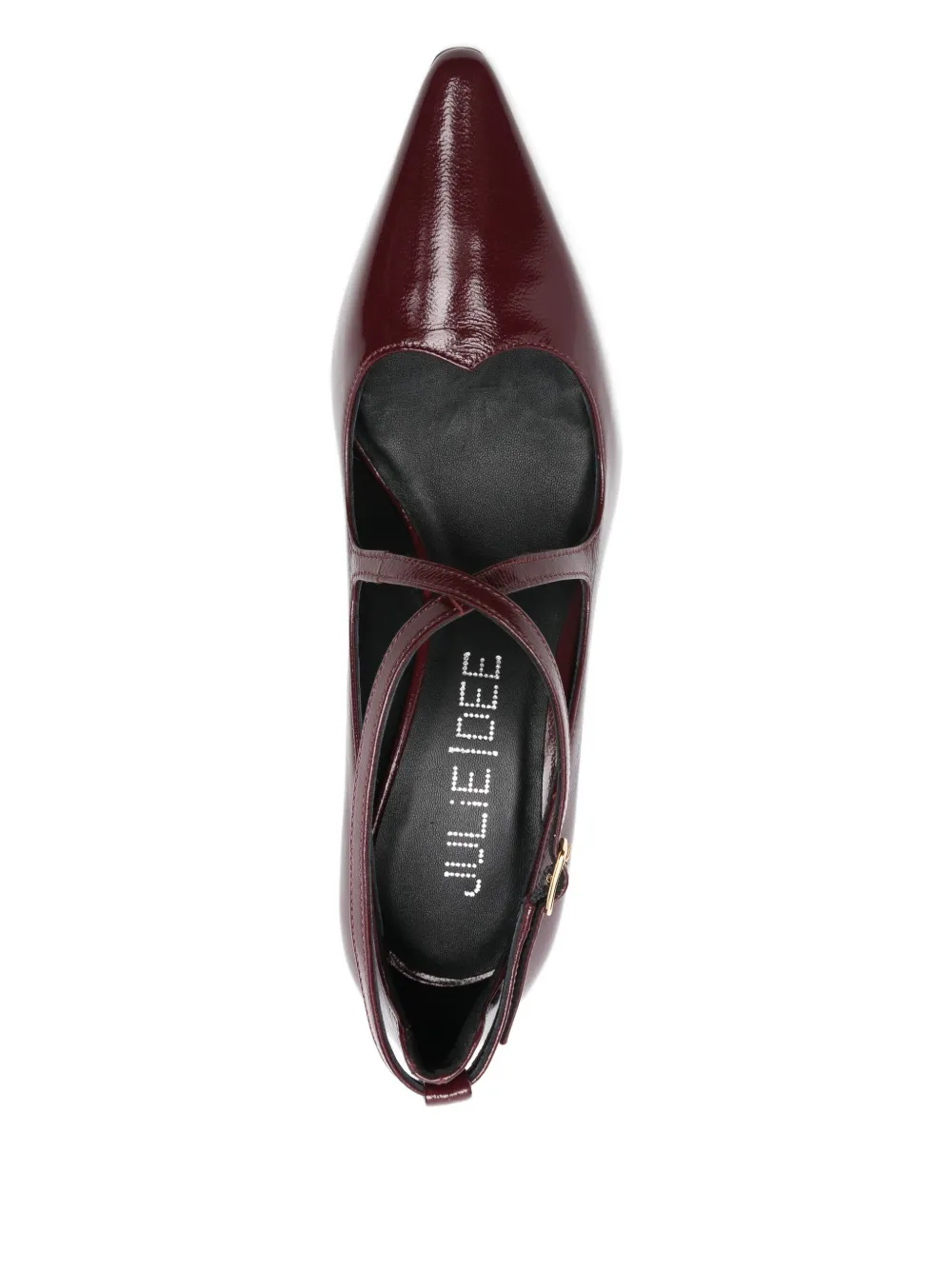 Julie Dee 75mm Criss-cross Strap Pumps In Brown