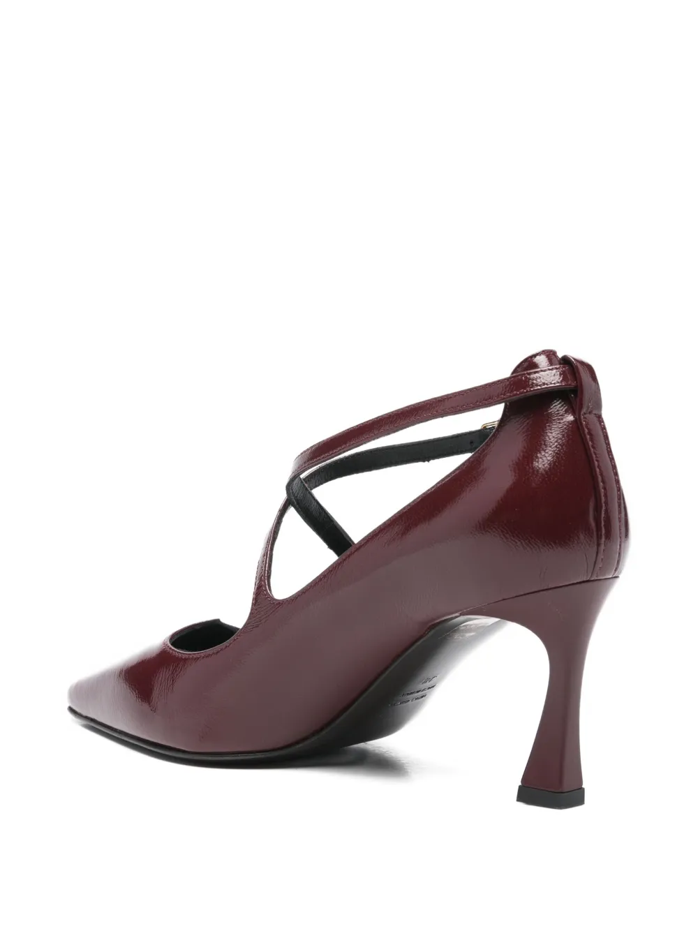 Julie Dee 75mm Criss-cross Strap Pumps In Brown