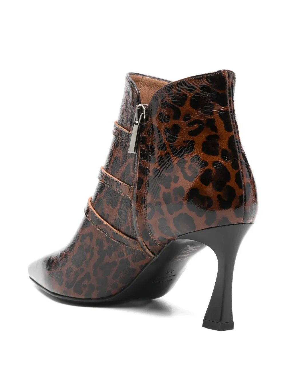 The Seller Buckle Animal Print 75 Boot In Red