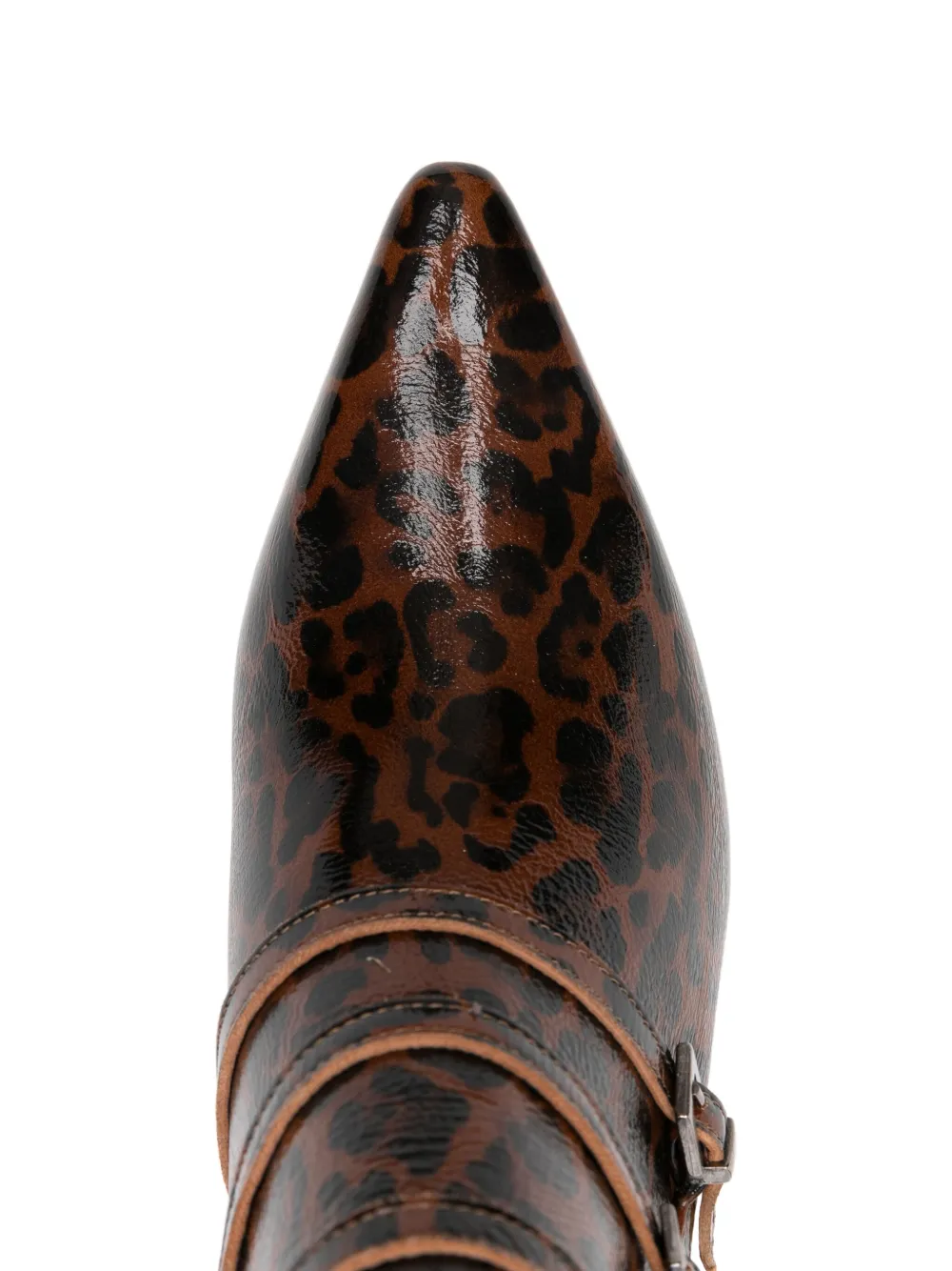 The Seller 75 laarzen met dierenprint Bruin