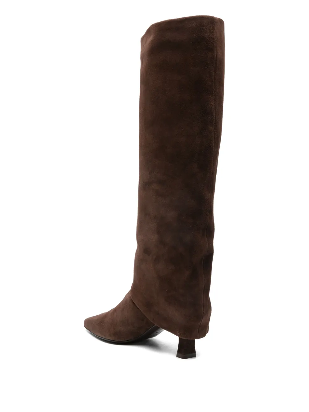 The Seller High Heels Boots In Dark Brown Suede In Brown