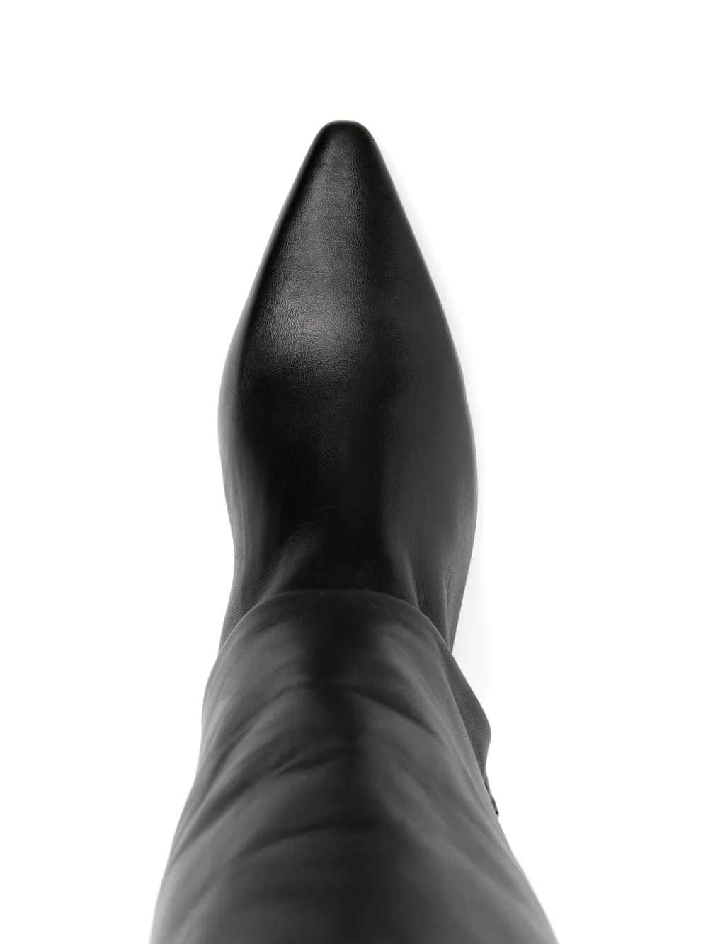 The Seller 60 mm laarzen met puntige neus en rits Zwart