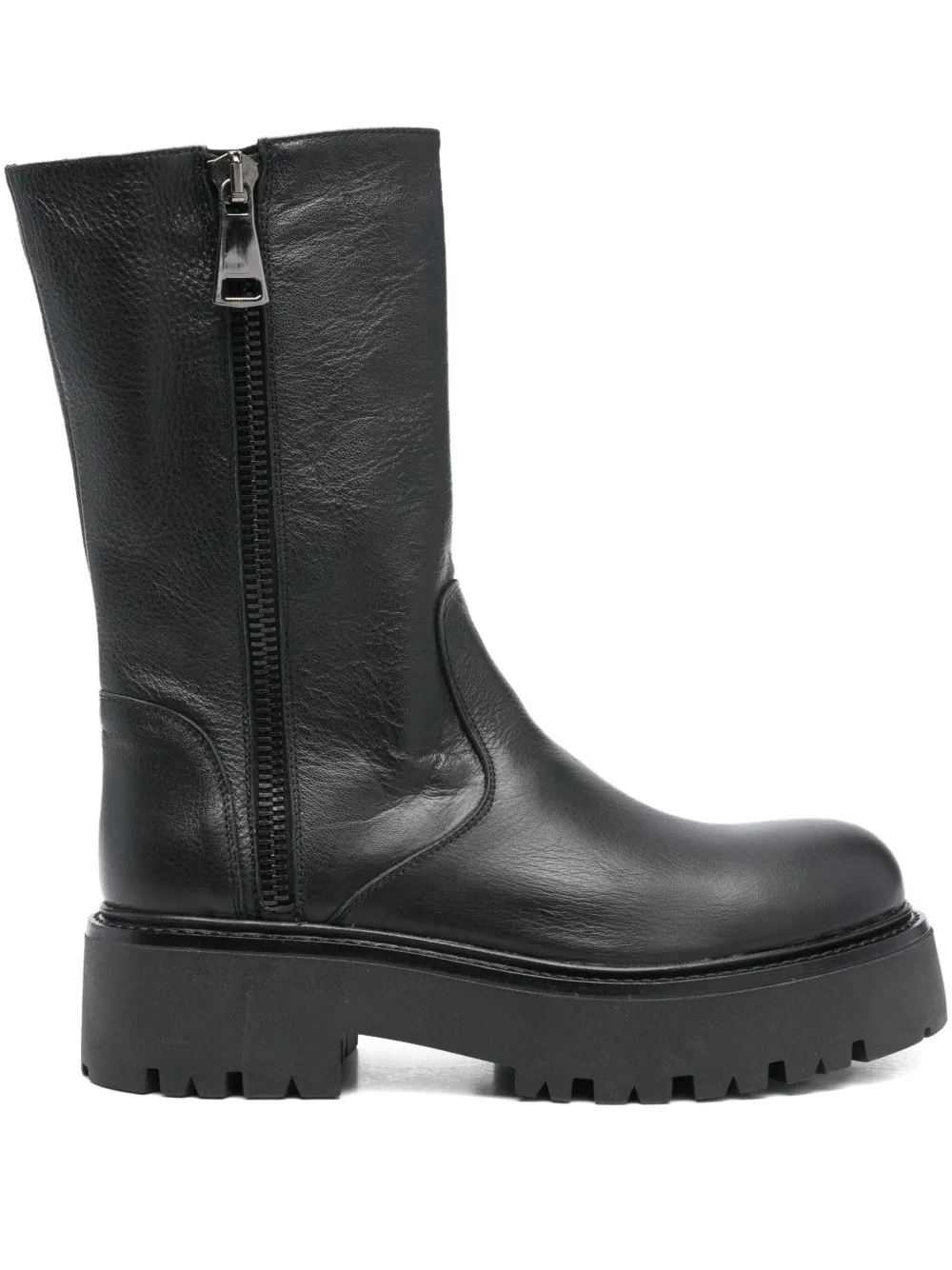 Gisel Moire 55mm Amburgo zip boots | Black | Image 1