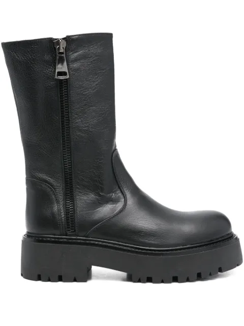 Gisel Moire 55mm Amburgo zip boots