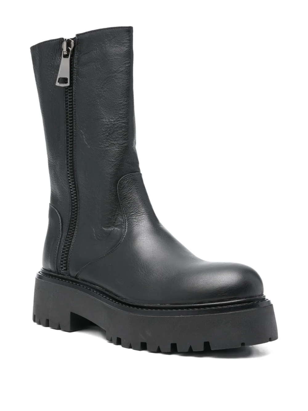 Gisel Moire 55mm Amburgo zip boots | Combat Boots | Image 2