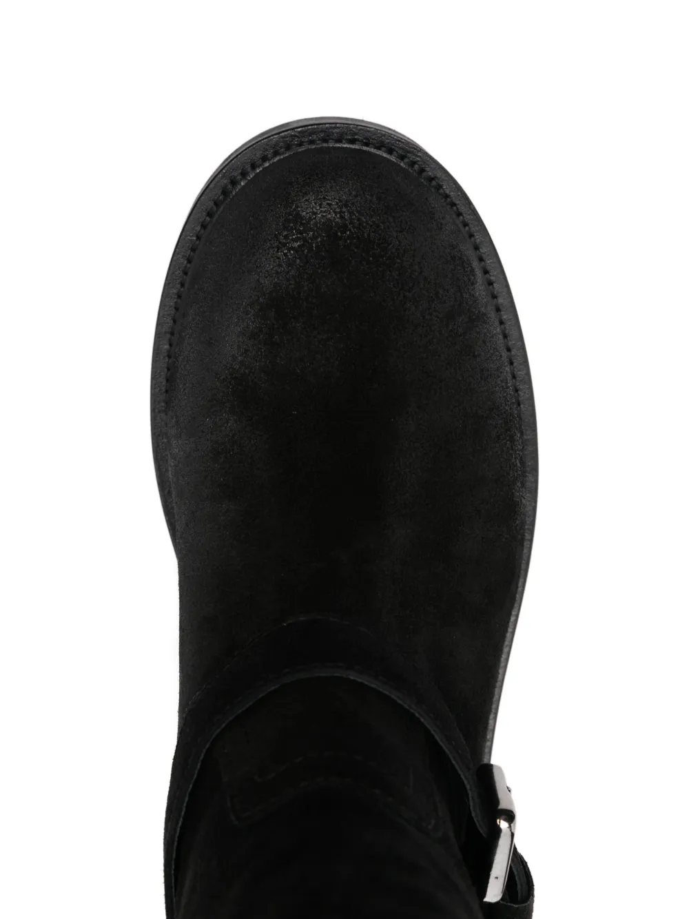Julie Dee 35 mm laarzen met gesp en rits Zwart