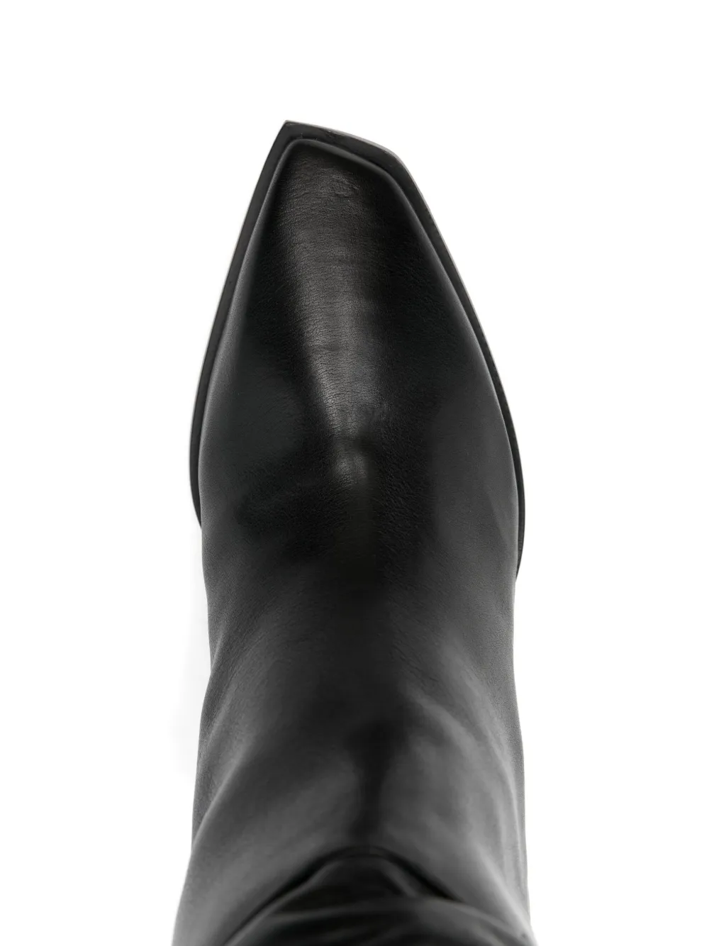 Jimmy Choo Hart 60 High Heels Boots In Black Leather In Black