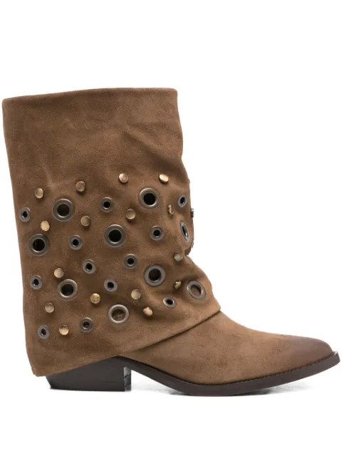 Julie Dee 45mm eyelet-detail boots