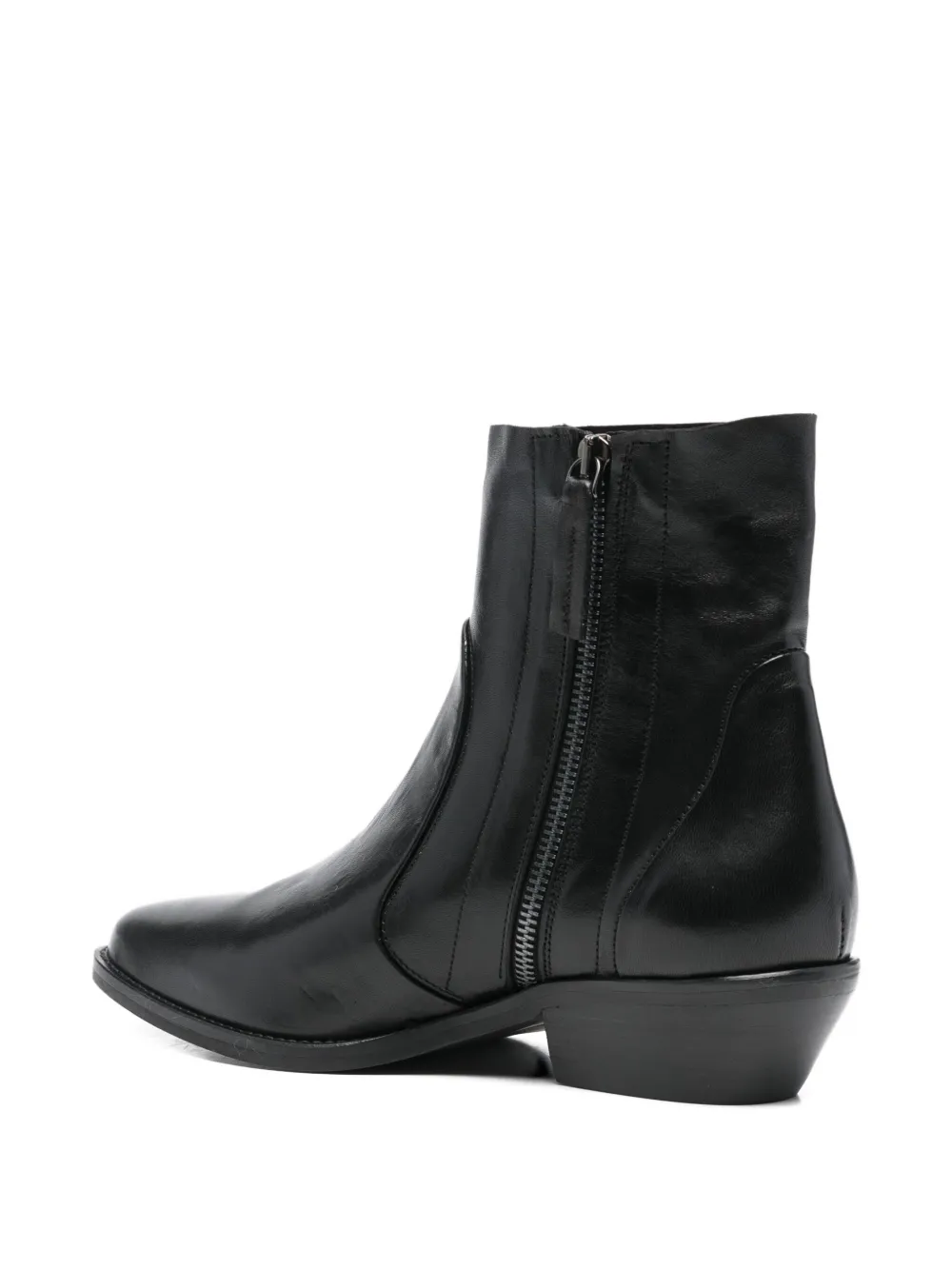 Julie Dee 40 mm laarzen met puntige neus Zwart