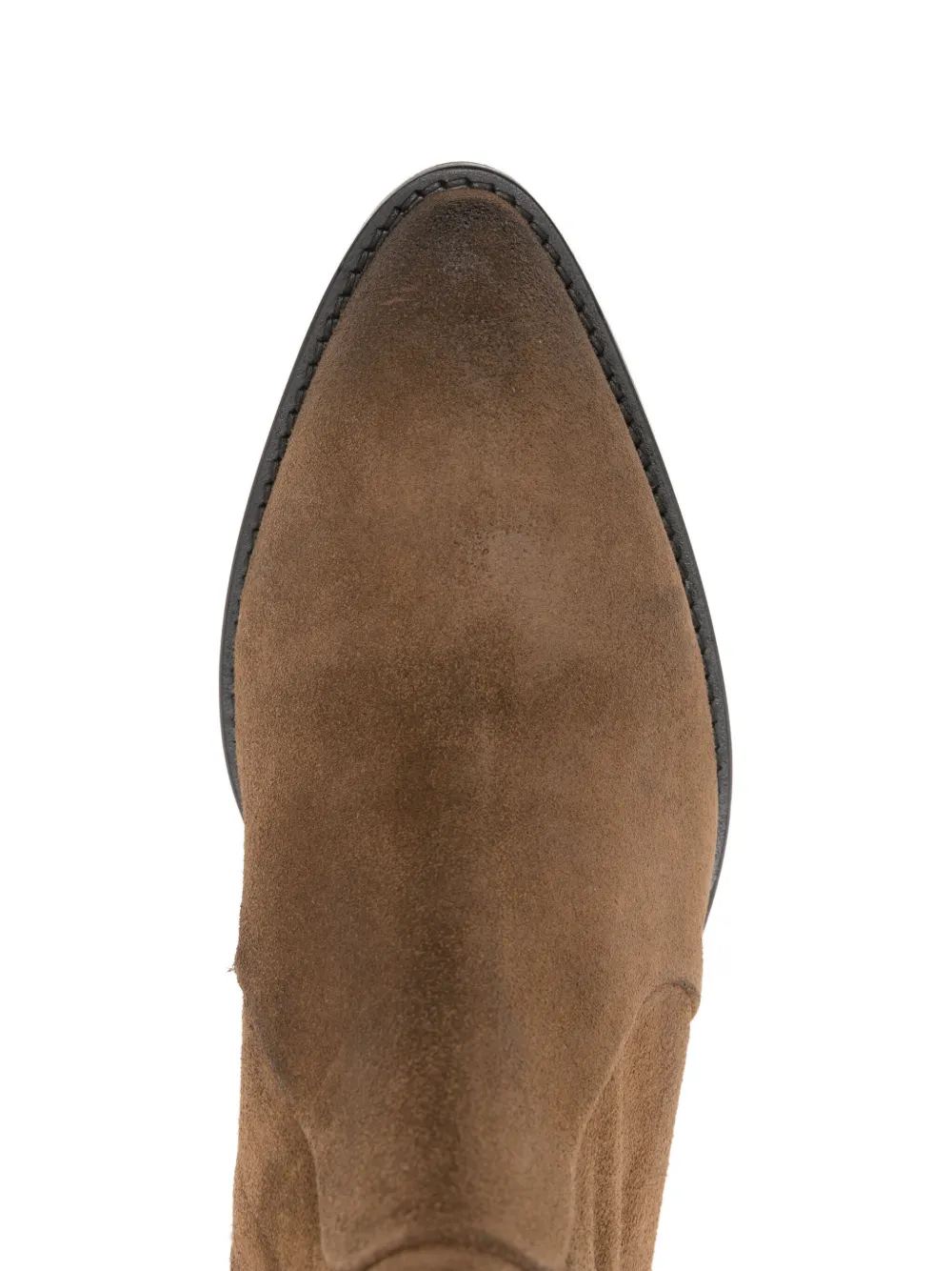 Julie Dee 40mm Pointed-toe Boots In Brown