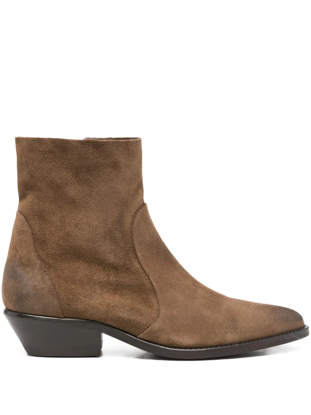 Julie Dee botas con puntera en punta y tacón de 40mm | marrón | Image 1