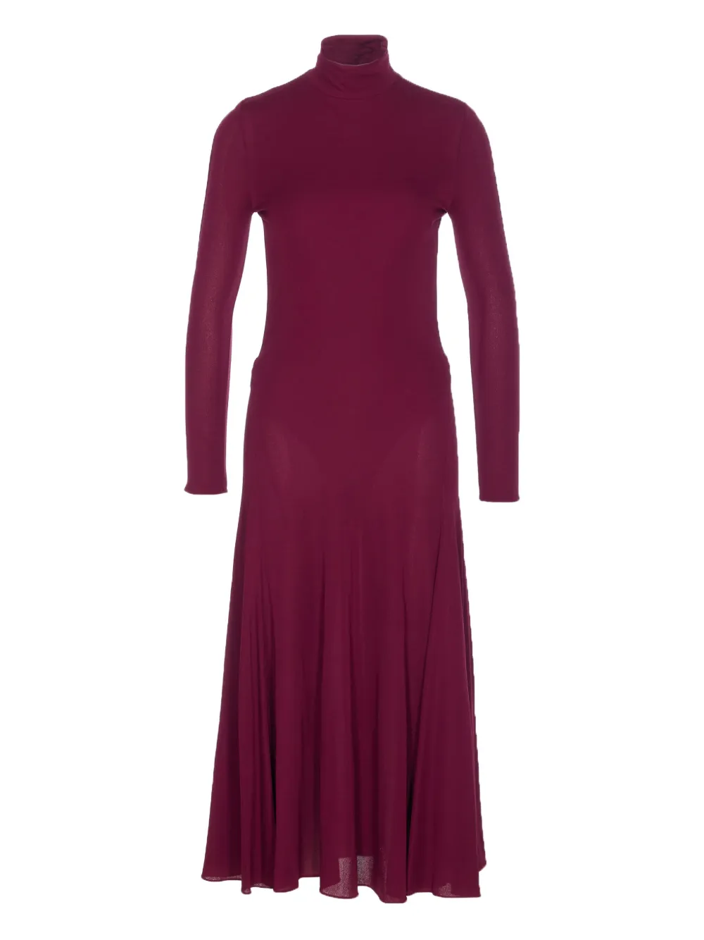 Alaïa heart-back high-neck maxi dress | Purple | Image 1