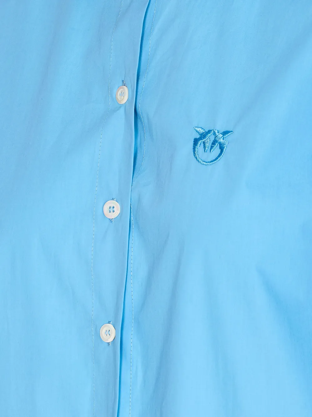 PINKO Blouse met geborduurd logo Blauw