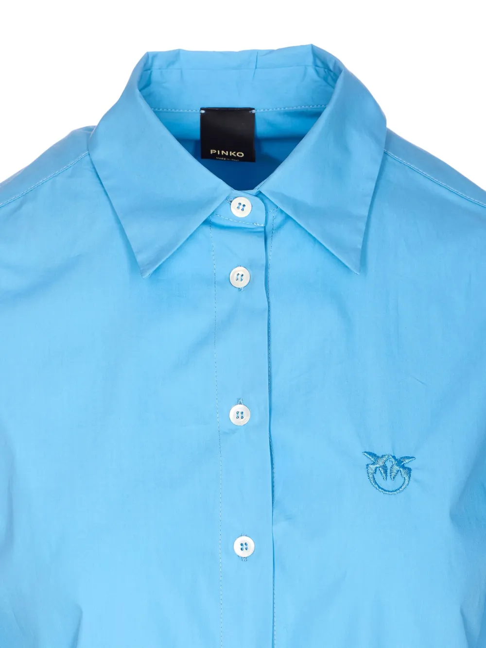 PINKO Blouse met geborduurd logo Blauw