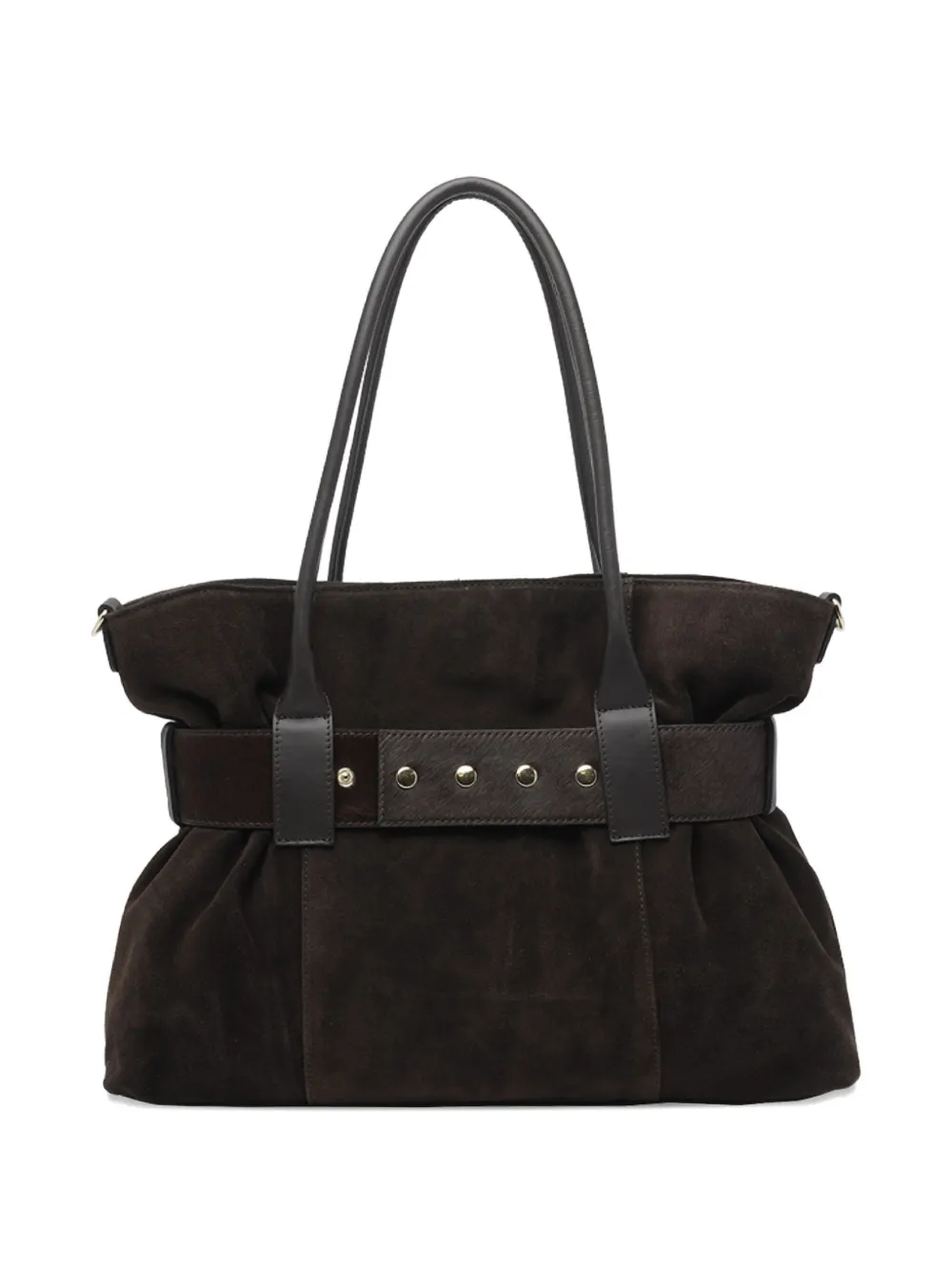 MY BEST BAG Schoudertas met magnetische sluiting en dubbele handgreep - Bruin