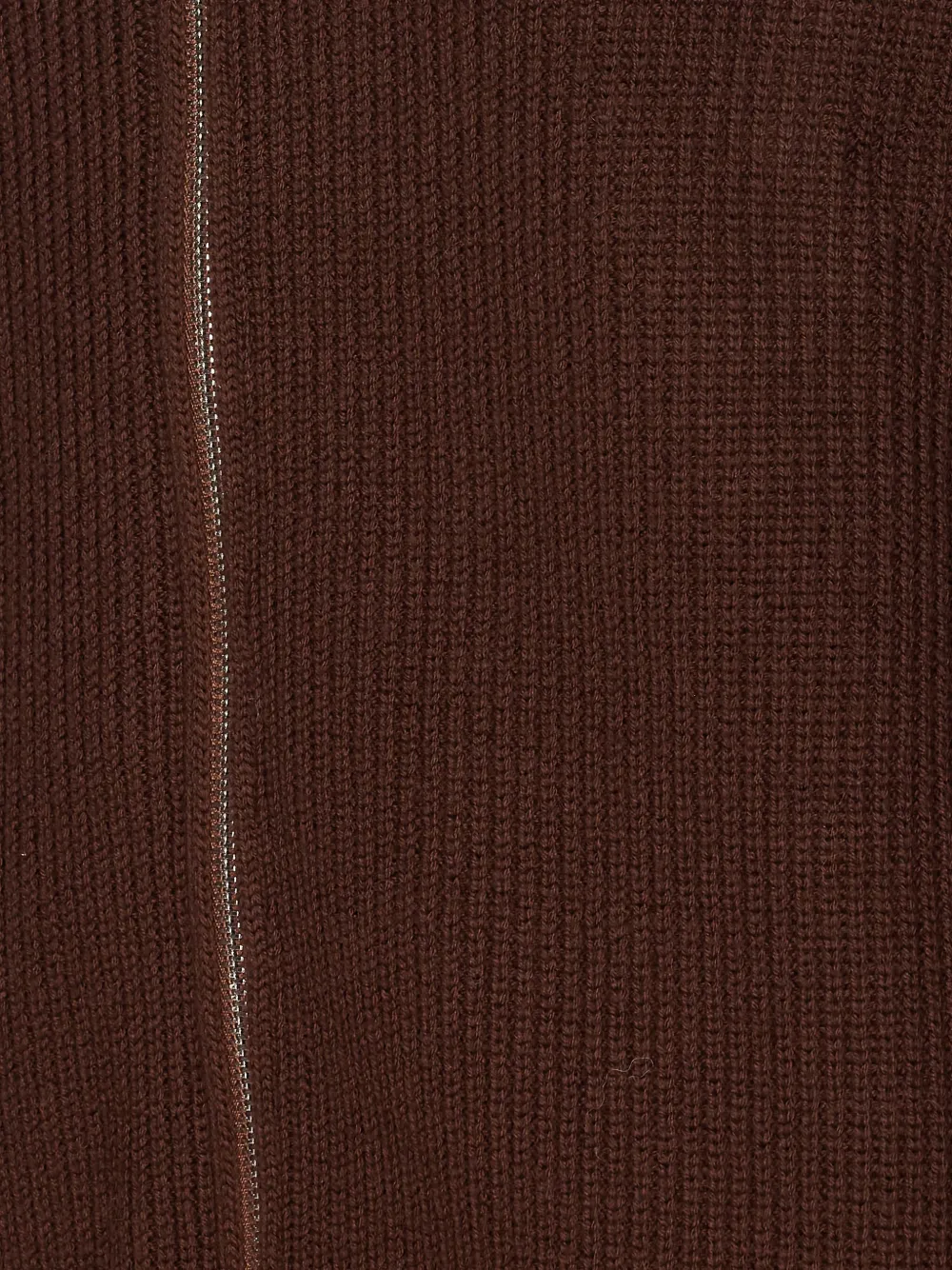 Seven Gauge Zip-up Cardigan In Burgundy