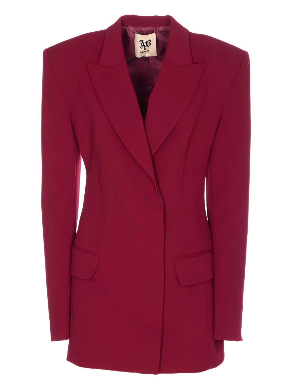 Aniye By Sienna Single-breasted Mini Dress In Red